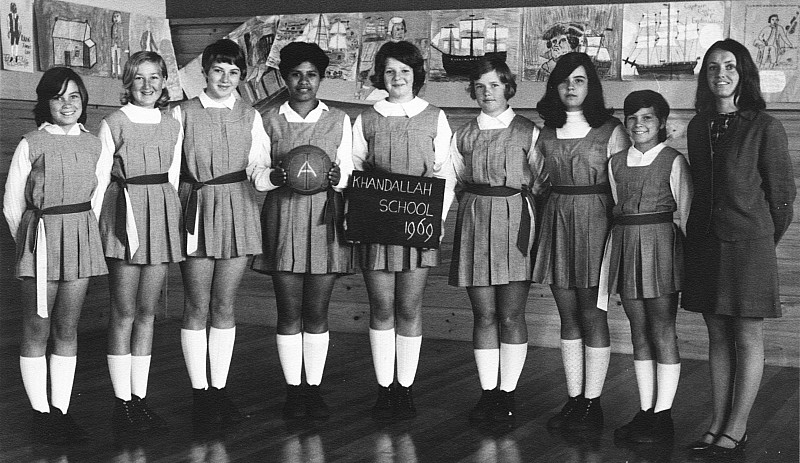 Khandallah School Netball 1969 - click on image for larger picture